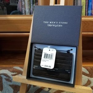 The Men's Store Bloomingdale's Leather Card Case